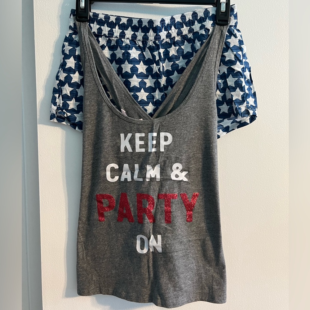Victoria’s Secret Keep Calm and Party On Pajama Set